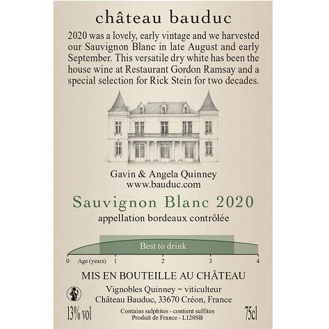 Château Bauduc Sauvignon Blanc 2023 - Flash Sale