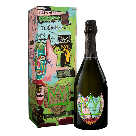 Dom Perignon Vintage 2015 Special Edition Tribute to Jean-Michel Basquiat, Green Gift Case (Copy)